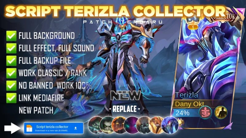 Script Skin Terizla Collector Soulblight Tyrant No Password | Full Effect Voice | Patch Terbaru