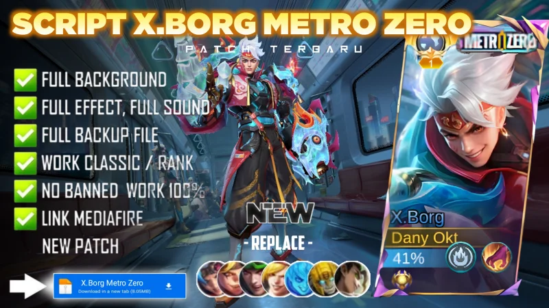 Script Skin X.Borg Metro Zero Invoker's Fl No Password MediaFire | Full Effect Voice | Patch Terbaru