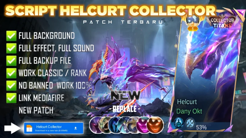 New Update! Script Skin Helcurt Collector Titans Kaiju Of The Deep No Password Full Effect Voice