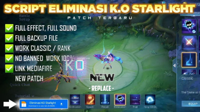 New Script Eliminasi KO Starlight No Password | Full Effect Voice | Patch Terbaru